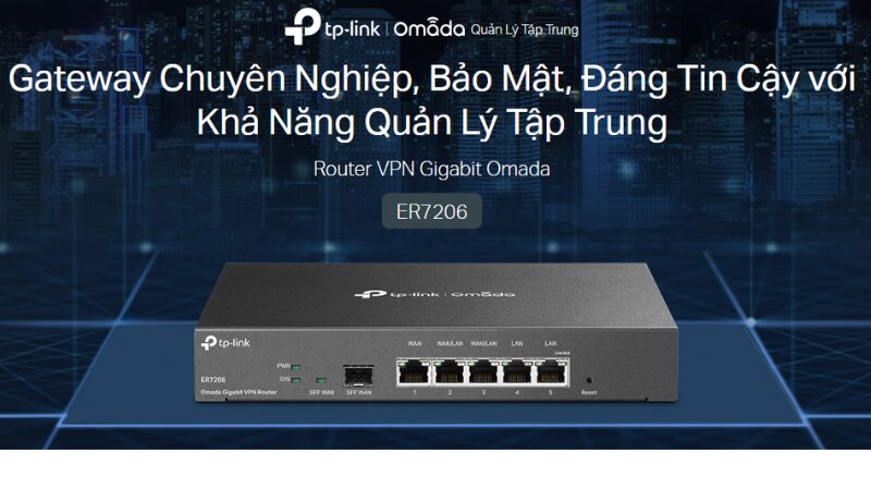 Router VPN Gigabit Omada 3-trong-1 ER7212PC Router VPN Gigabit Omada 3-trong-1 ER7212PC