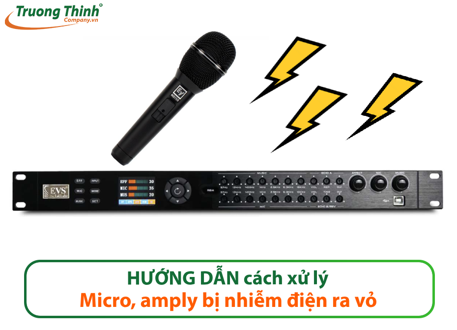 amply bị nhiễm điện
