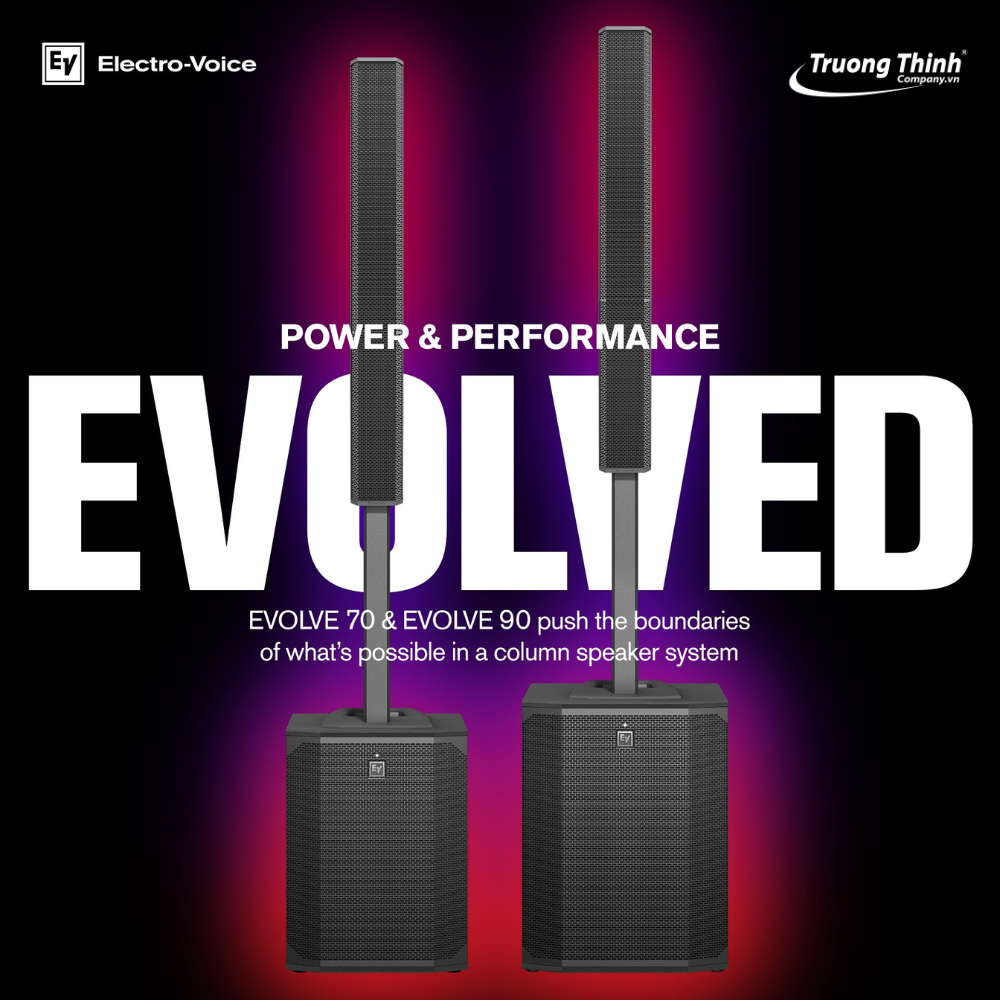 Loa cột EV Evolve 70 và loa cột EV Evolve 90