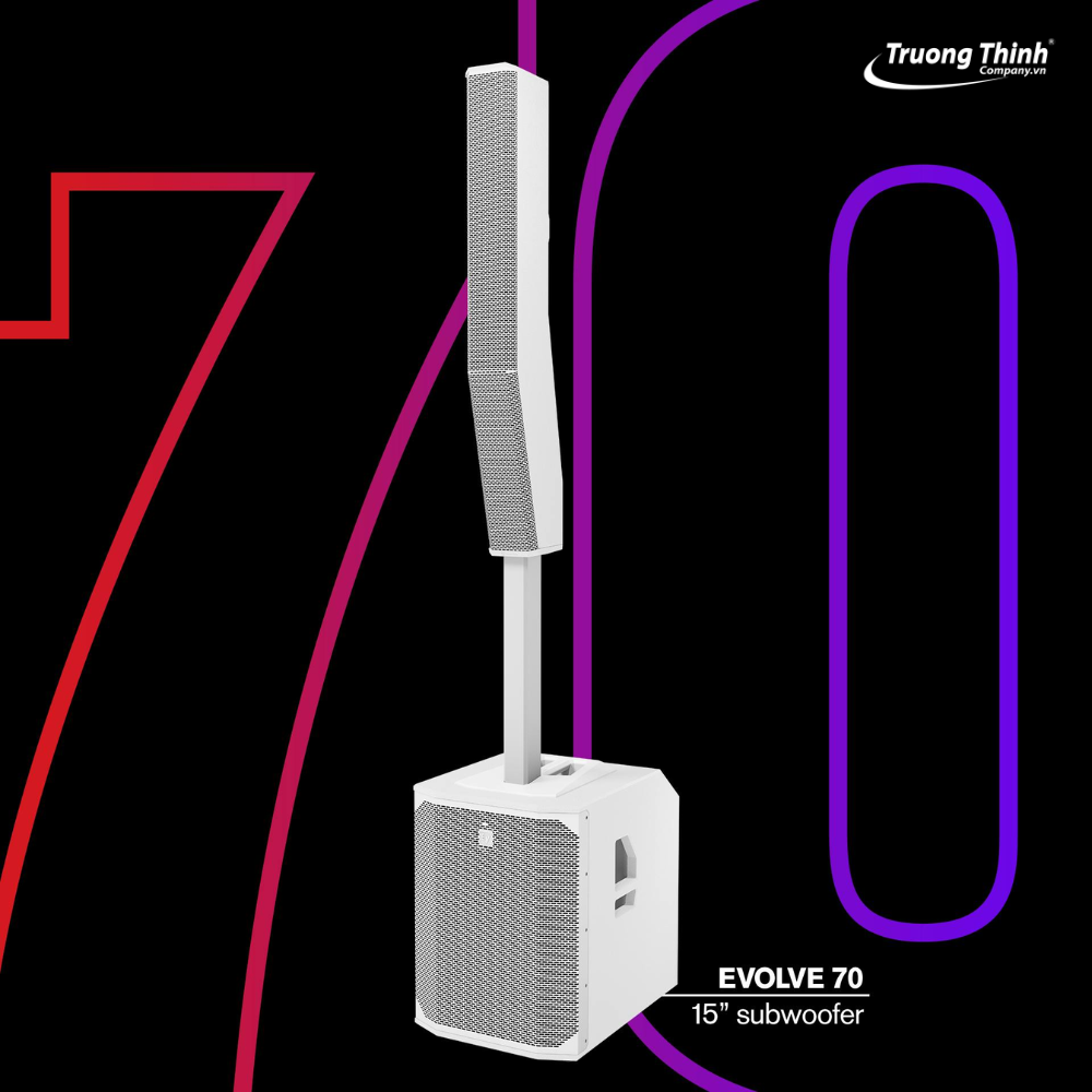 Loa cột EV Evolve 70 phiên bản màu trắng