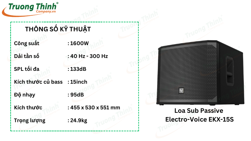 Loa Sub Passive Electro-Voice EKX-15S