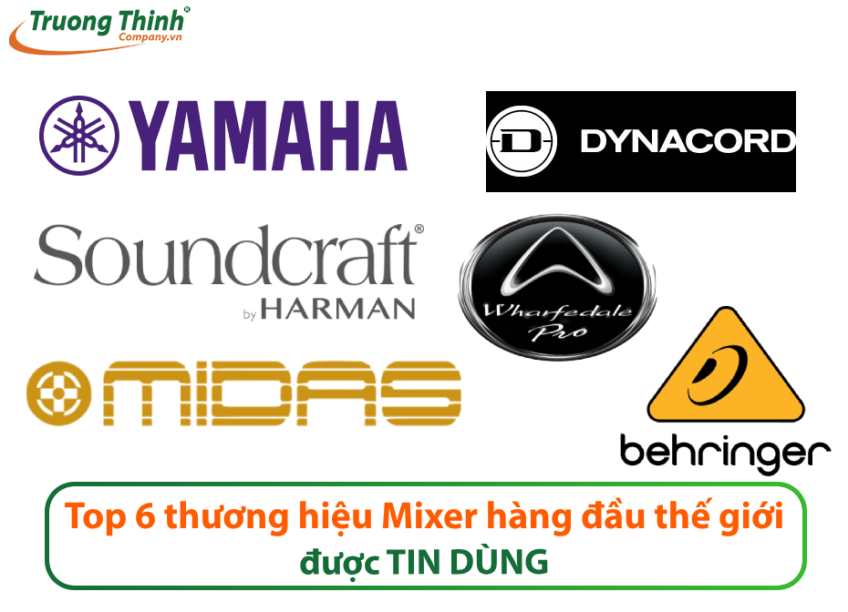 Top 6 thương hiệu Mixer hàng đầu thế giới được TIN DÙNG