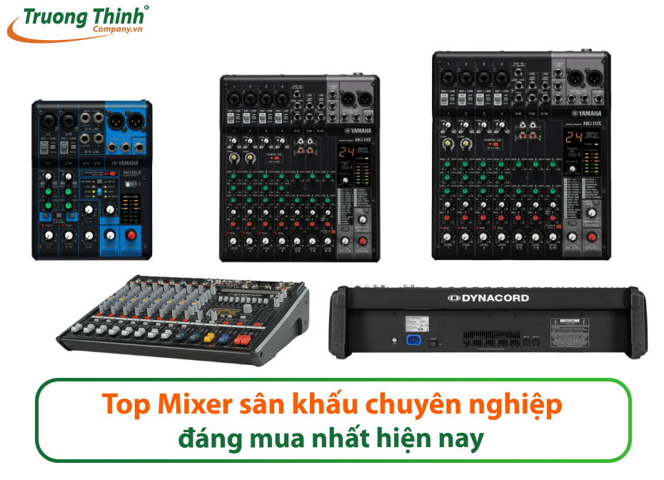 Top bàn trộn Mixer sân khấu chuyên nghiệp đáng mua nhất