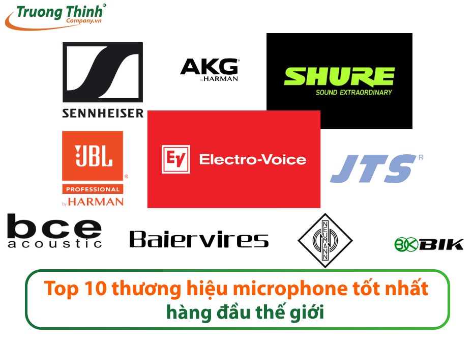 Top 10 thương hiệu microphone tốt nhất uy tính hàng đầu