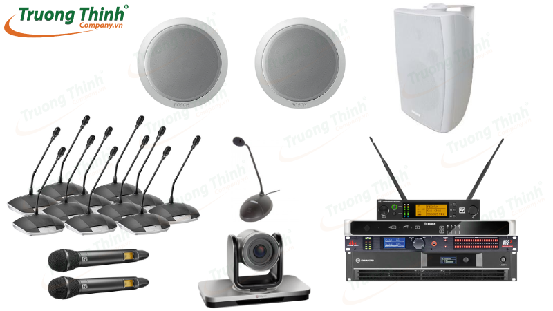 Cấu hình các thiết bị hệ thống âm thanh hội nghị cơ bản