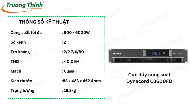 Cục đẩy công suất Dynacord C3600FDi