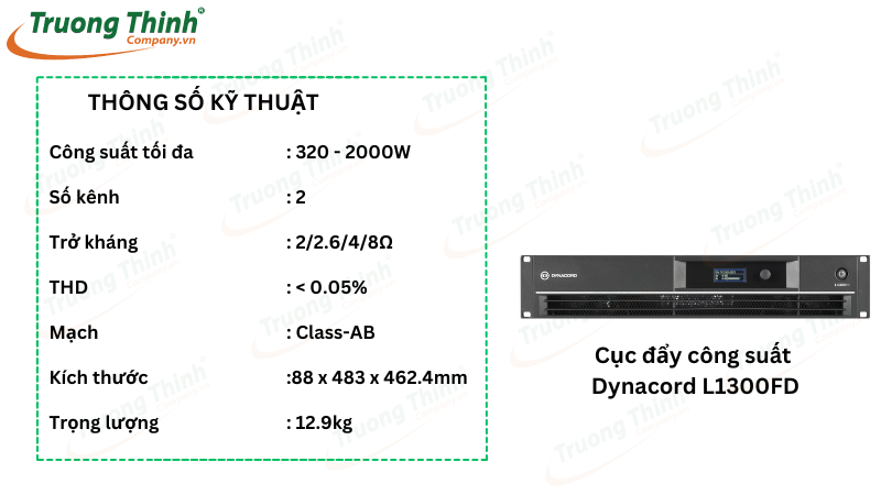 Cục đẩy công suất Dynacord L1300FD