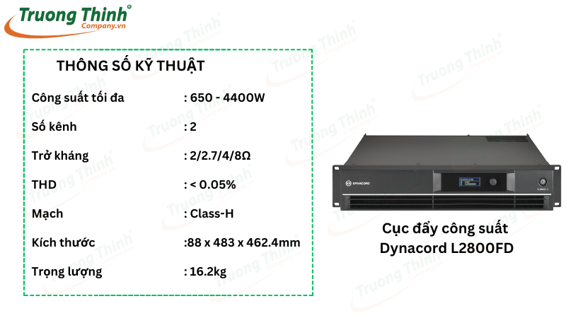 Cục đẩy công suất Dynacord L2800FD