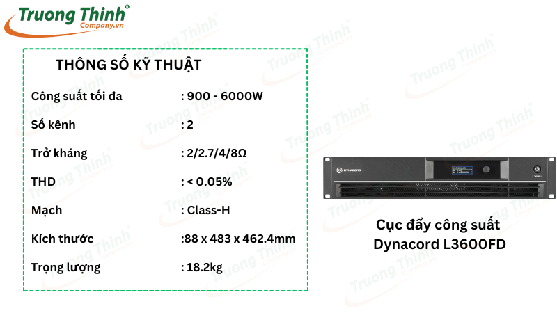 Cục đẩy công suất Dynacord L3600FD
