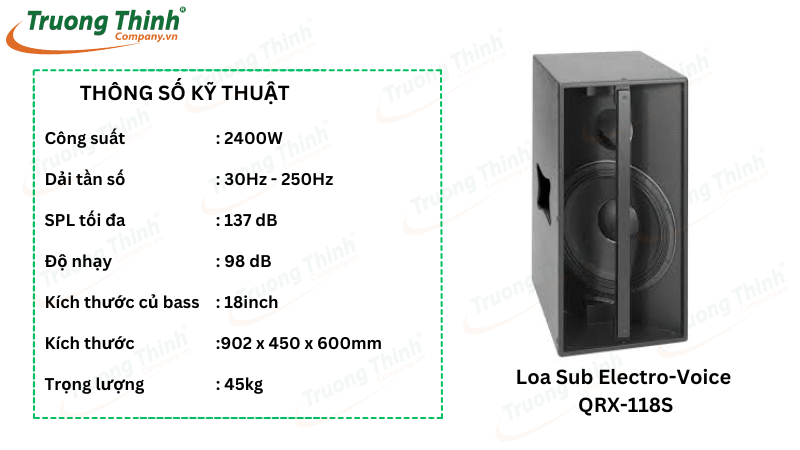 Loa Sub Electro-Voice QRX-118S