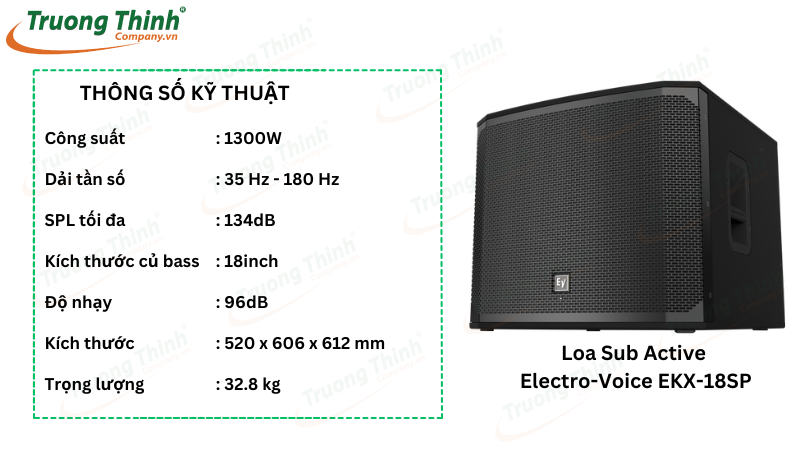 Loa Sub Active Electro-Voice EKX-18SP