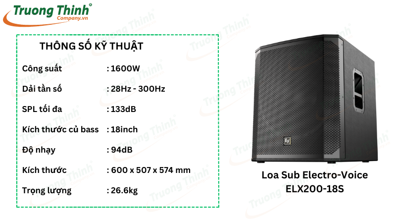 Loa Sub Electro-Voice ELX200-18S