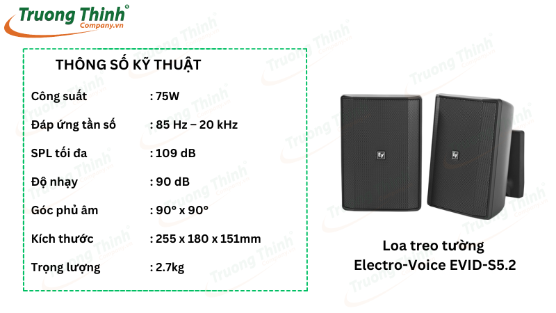 Loa treo tường Electro-Voice EVID-S5.2