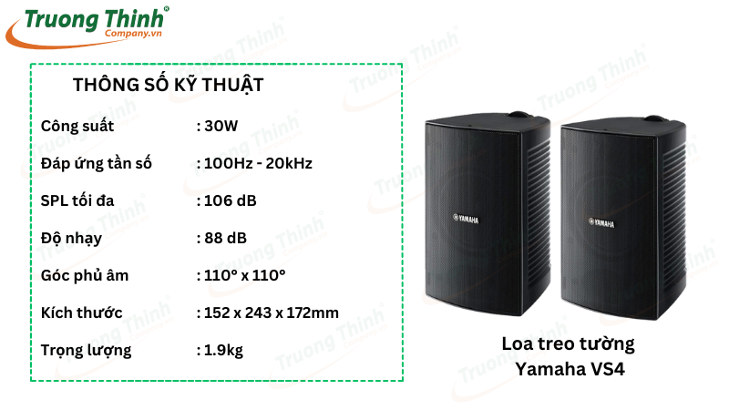 Loa treo tường Yamaha VS4