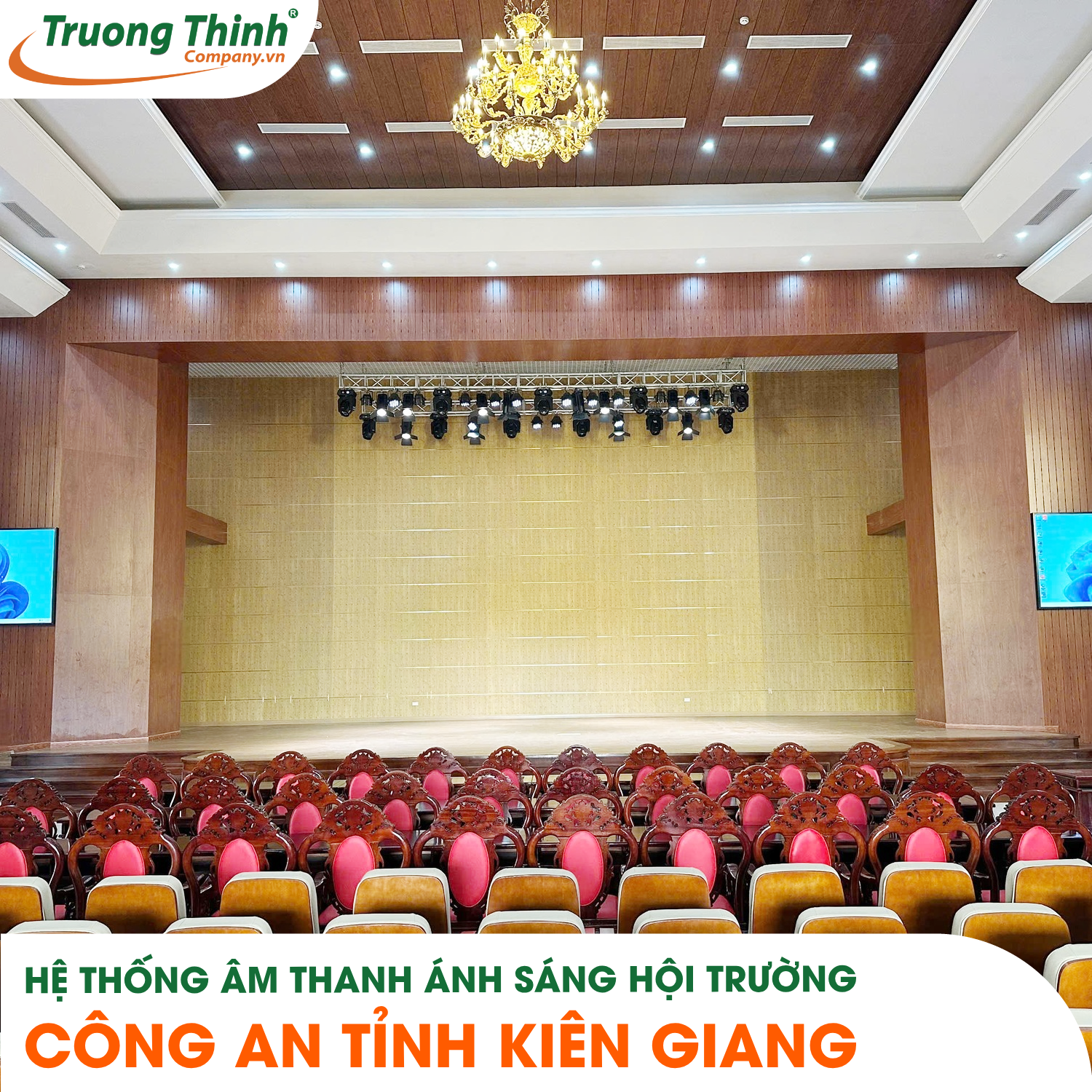 Hệ thống âm thanh ánh sáng hội trường CÔNG AN TỈNH KIÊN GIANG