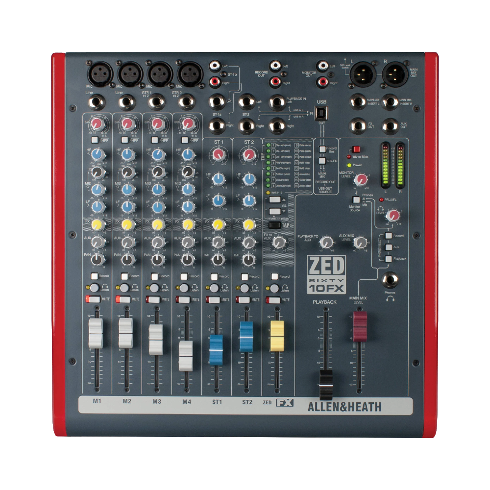 Mixer Analog Allen & Heath ZED60-10FX
