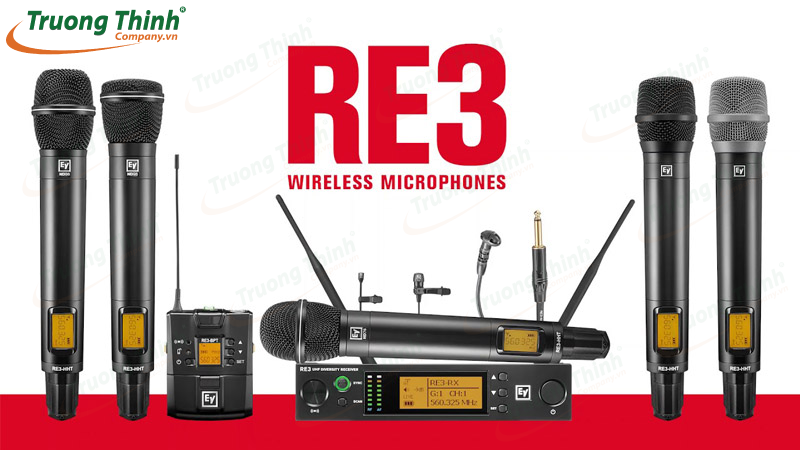 Dòng micro Re3 EV sở hữu chức năng tự động dò sóng sạch