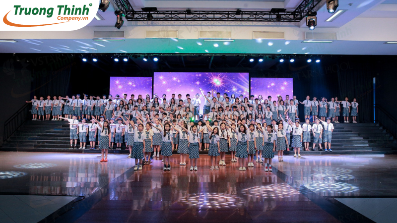 Tiêu chí âm thanh sân khấu di động trường học Vstarschool Tiêu chí âm thanh sân khấu di động trường học Vstarschool