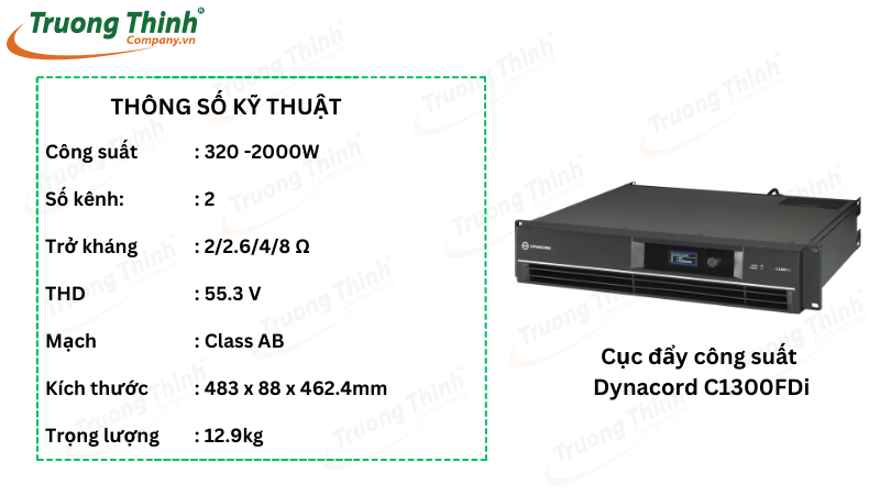 Cục đẩy công suất Dynacord C1300FDi