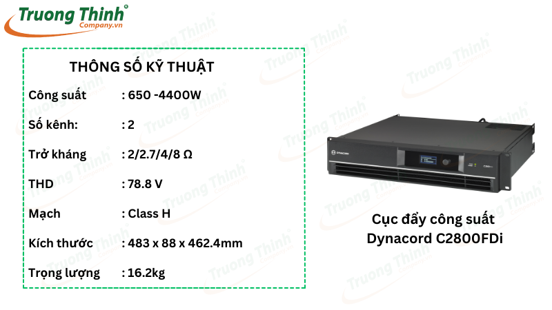 Cục đẩy công suất Dynacord C2800FDi