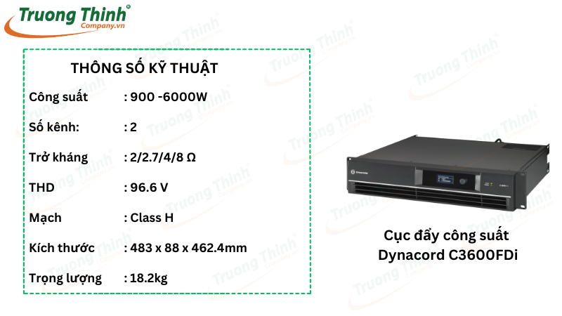Cục đẩy công suất Dynacord C3600FDi