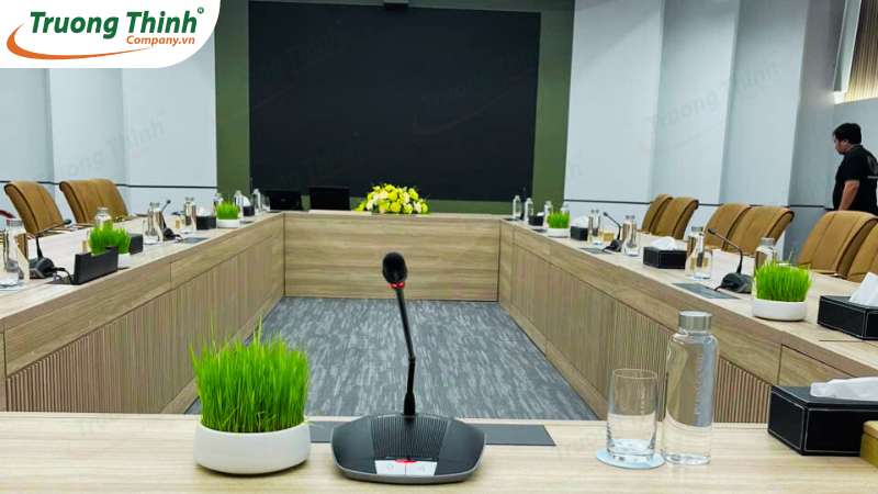 Nhà thầu âm thanh phòng họp trực tuyến Công ty Khí Cà Mau