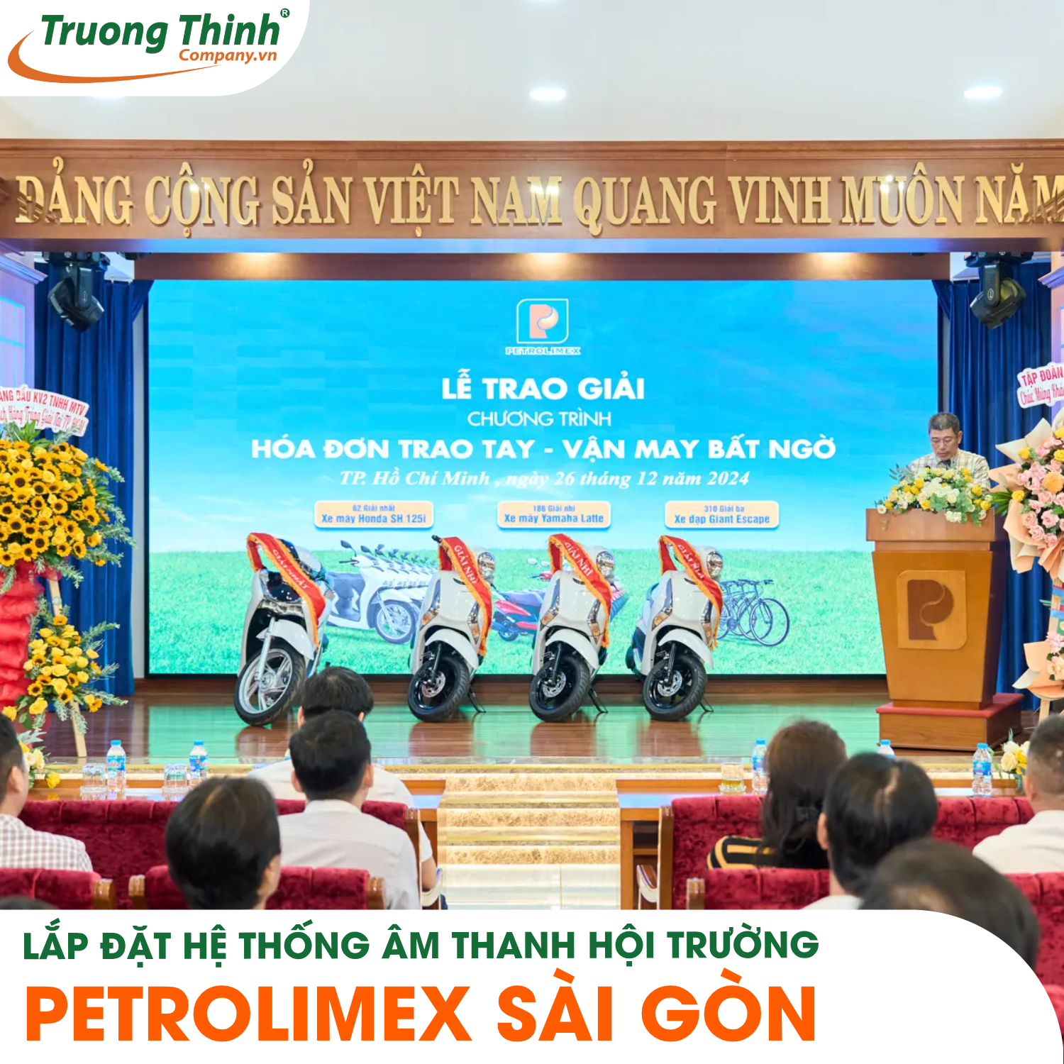 Lắp đặt hệ thống âm thanh hội trường PETROLIMEX SÀI GÒN