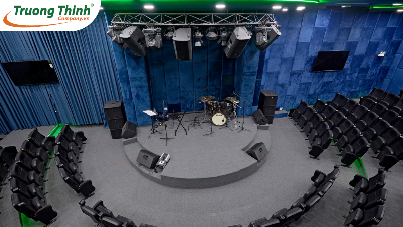 Giải pháp âm thanh ánh sáng sân khấu biểu diễn Amazing Center Trường Thịnh triển khai