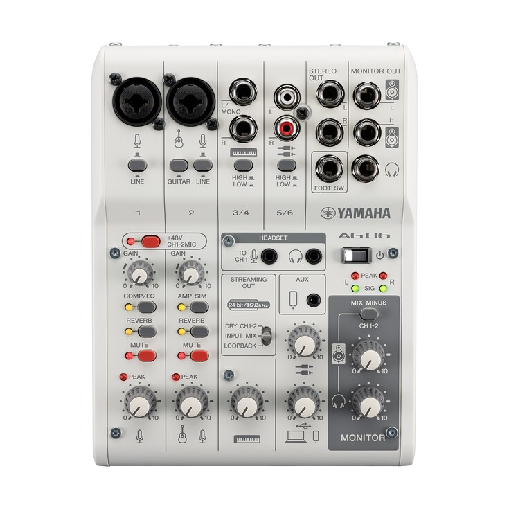 Mixer livestream Yamaha AG06MK2